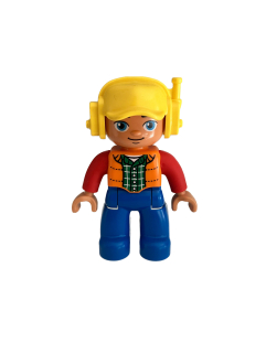 Lego® Duplo® pilot vrtulníku s kšiltovkou a sluchátky